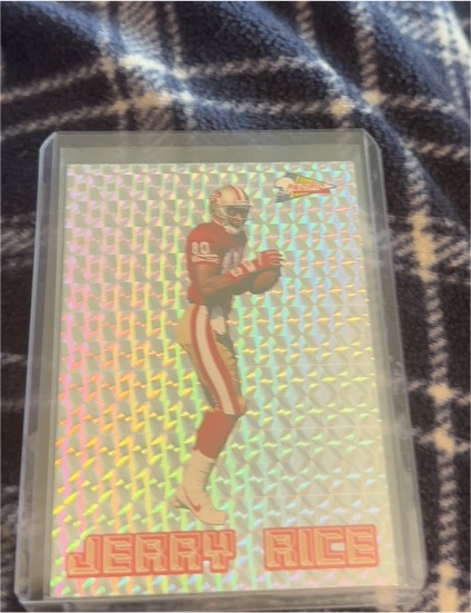 1993 Pacific #15 Jerry Rice Silver Prism — front