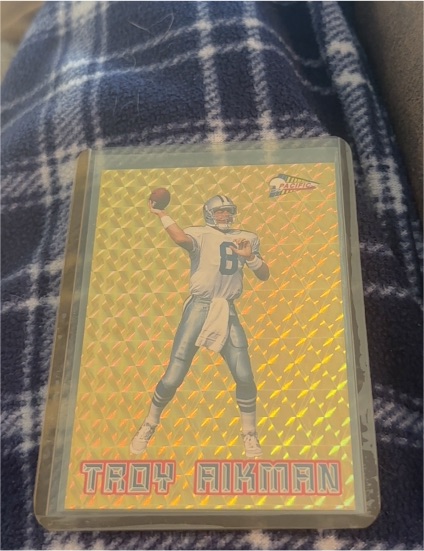 1994 Pacific Prism Gold #1 Troy Aikman — front