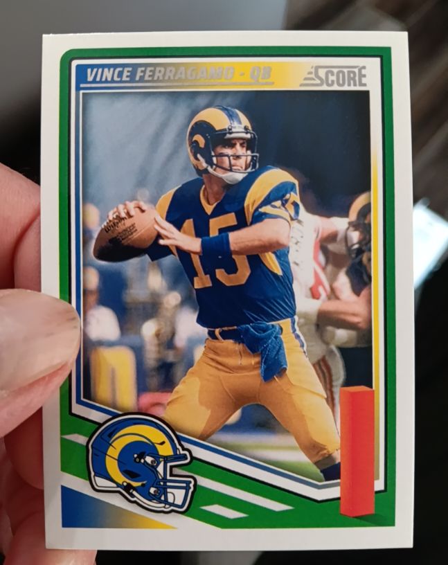 2025 Panini Score #126 Vince Ferragamo — front
