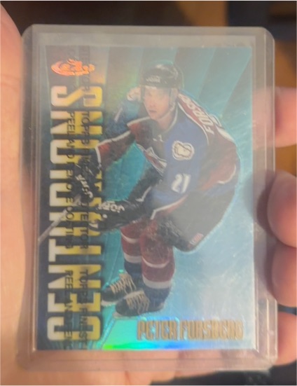 1999 Topps Finest Hockey #Centurions Peter Forsberg — front