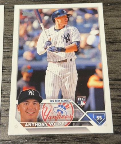 2023 Topps #460 Anthony Volpe Rookie Image Variation — front