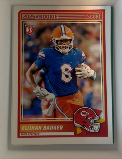2025 Panini Score #69 Elijah Badger — front