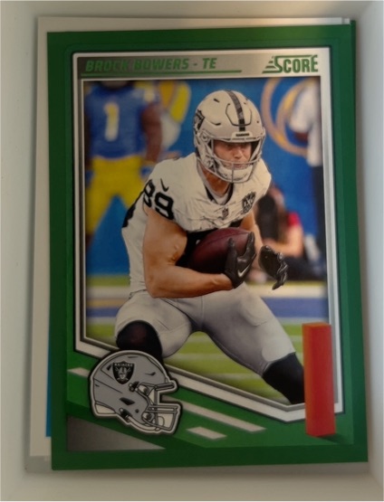 2025 Panini Score #36 Brock Bowers — front
