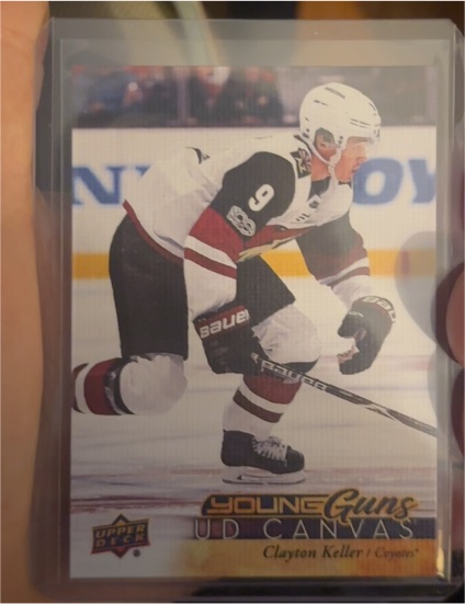2017-18 Upper Deck Canvas #C110 Clayton Keller Young Guns — front