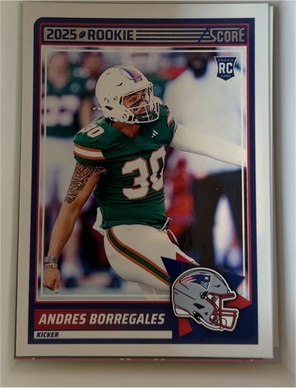 2025 Panini Score #76 Andres Borregales — front