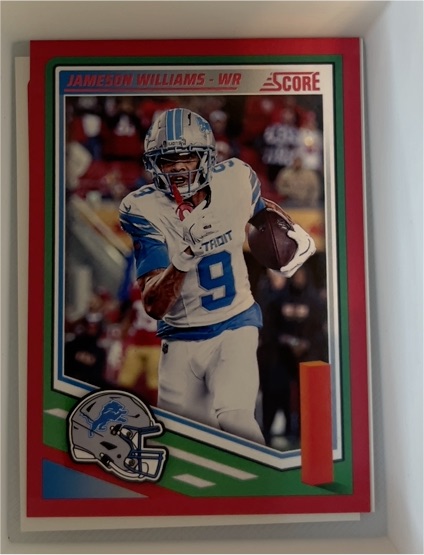 2025 Panini Score #134 Jameson Williams — front