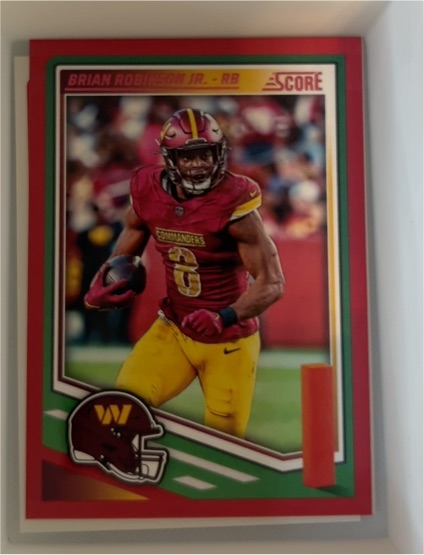 2025 Panini Score #176 Brian Robinson Jr. — front