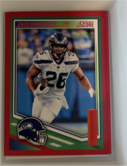 2025 Panini Score #247 Zach Charbonnet Seattle Seahawks — front