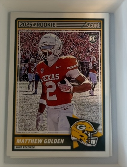 2025 Panini Score #56 Matthew Golden — front