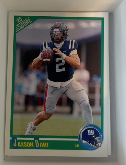 2025 Panini Score #9 Jaxson Dart — front