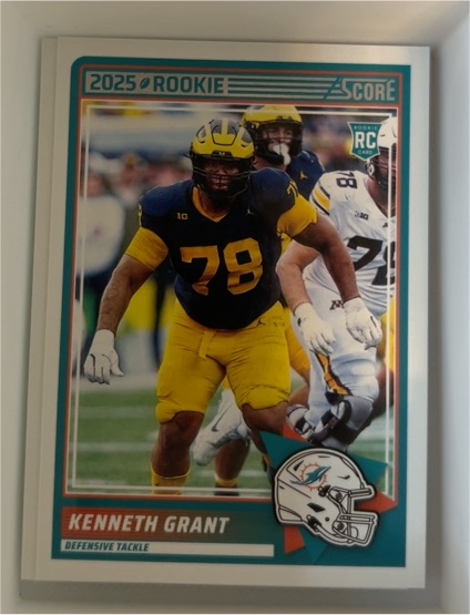 2025 Panini Score #33 Kenneth Grant Rookie — front