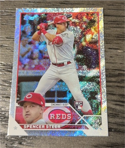 2023 Topps Chrome #146 Spencer Steer — front