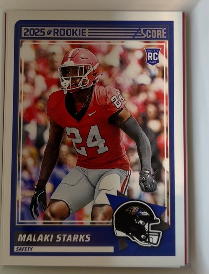 2025 Panini Score #24 Malaki Starks — front