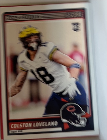 2025 Score #31 Colston Loveland Chicago Bears Rookie — front
