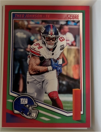 2025 Panini Score #192 Theo Johnson — front