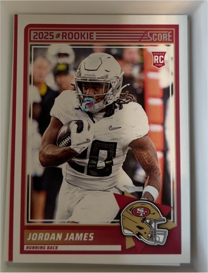 2025 Panini Score #47 Jordan James — front