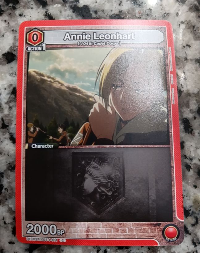 Union Arena Attack on Titan UA23ST/AOT-1-101C Annie Leonhart — front