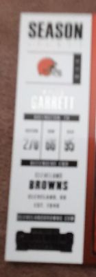1995 Season Ticket #90 Garrett Cleveland Browns — front