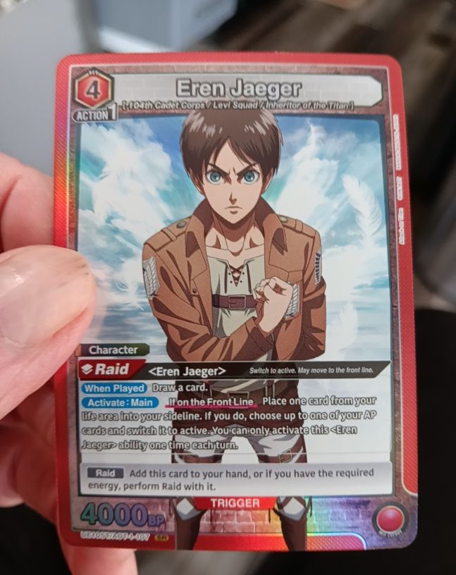 Union Arena AOT-1-107 Eren Jaeger — front