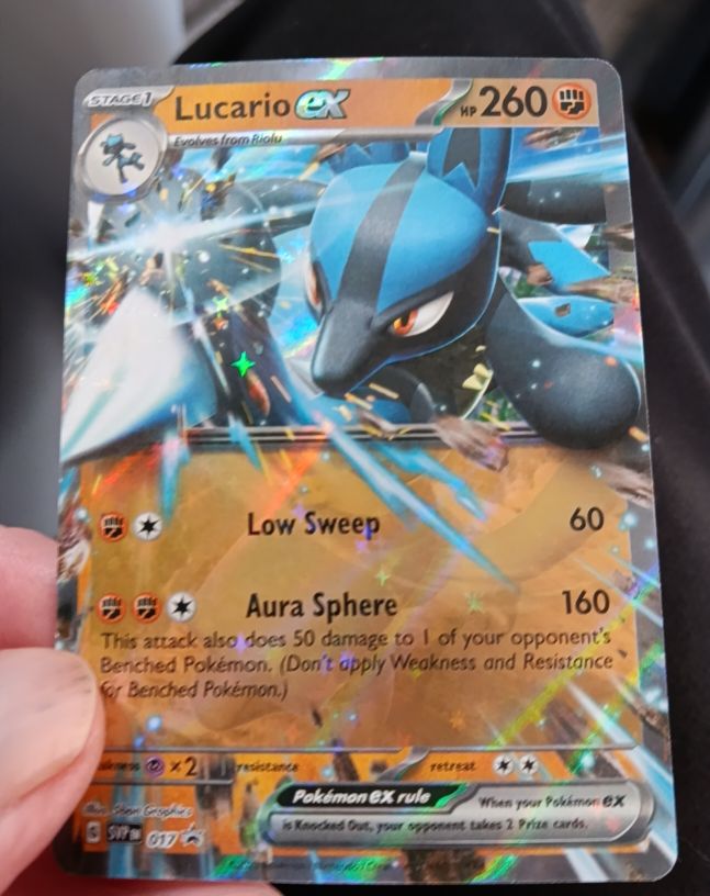 2023 Pokémon Scarlet & Violet Black Star Promo #017 Lucario ex — front