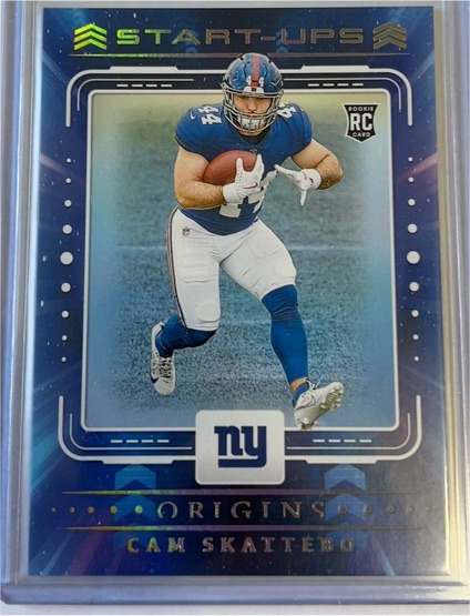 2025 Panini Origins #2 Cam Skattebo Start-Ups Rookie Card — front