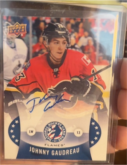 2015 Upper Deck National Hockey Card Day #NHCD-13 Johnny Gaudreau — front
