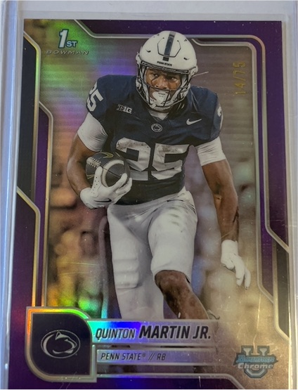 2025 Bowman Chrome University #167 Quinton Martin Jr. — front