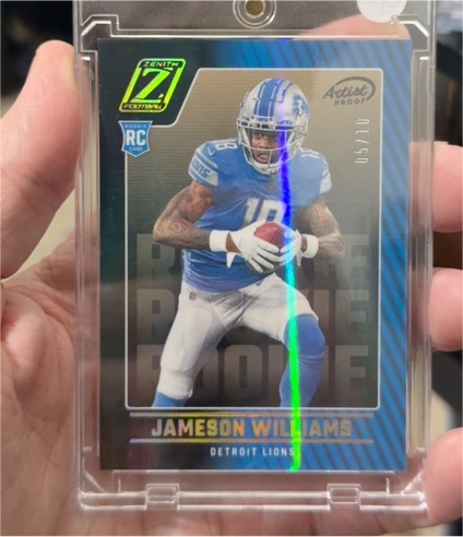2022 Panini Zenith #Artist Proof 05/10 Jameson Williams — front