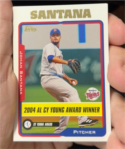2005 Topps #713 Johan Santana — front