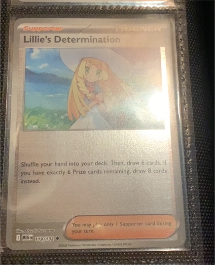 2025 Pokemon Mega Evolution #119 Lillie's Determination — front