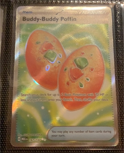 2025 Pokémon Mega Evolution #167/132 Buddy-Buddy Poffin — front