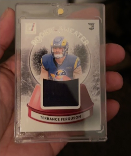 2025 Panini Donruss #SWE-TRF Terrance Ferguson Rookie Sweater — front