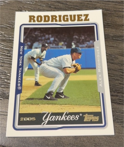 2005 Topps #1 Alex Rodriguez — front