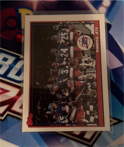 1991-92 Topps #158 Winnipeg Jets — front
