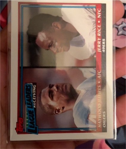 1991 Topps #10 Haywood Jeffires / Jerry Rice — front