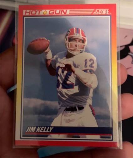 1990 Score #318 Jim Kelly — front
