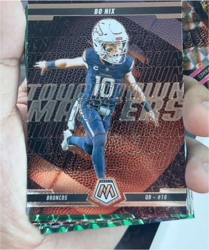 2025 Panini Mosaic #1 Bo Nix Touchdown Masters — front