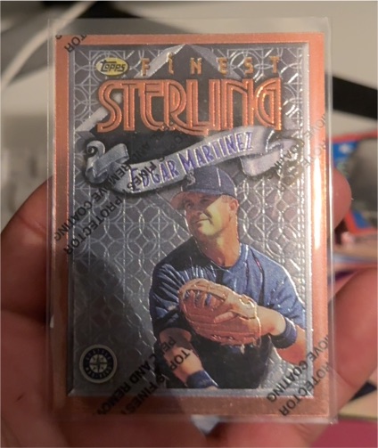 1996 Topps Finest #323 Edgar Martinez — front