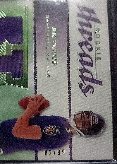 2008 SP Rookie Threads # Joe Flacco Rookie Threads — front