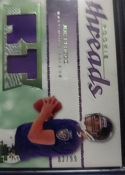 2008 SP Rookie Threads #RTJF Joe Flacco — front