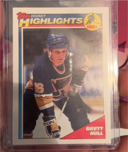 1991 Topps Highlights #403 Brett Hull — front
