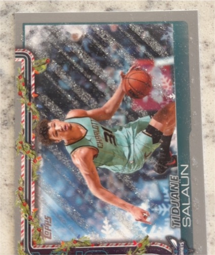 2025-26 Topps Holiday #H57 Tidjane Salaun — front