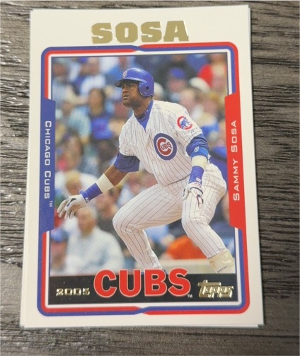 2005 Topps #10 Sammy Sosa — front