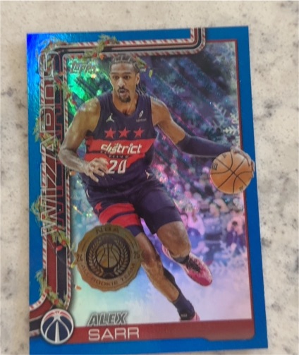 2025-26 Topps Holiday #H75 Alex Sarr — front