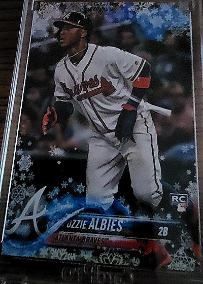 2018 Topps Holiday #HMW140 Ozzie Albies — front