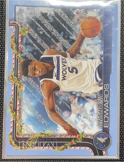 2025-26 Topps Holiday #H84 Anthony Edwards — front