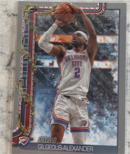 2025-26 Topps Holiday #H90 Shai Gilgeous-Alexander — front