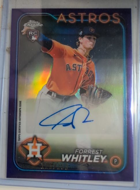 2024 Topps Chrome Update #AC-FWH Forrest Whitley Autographs — front