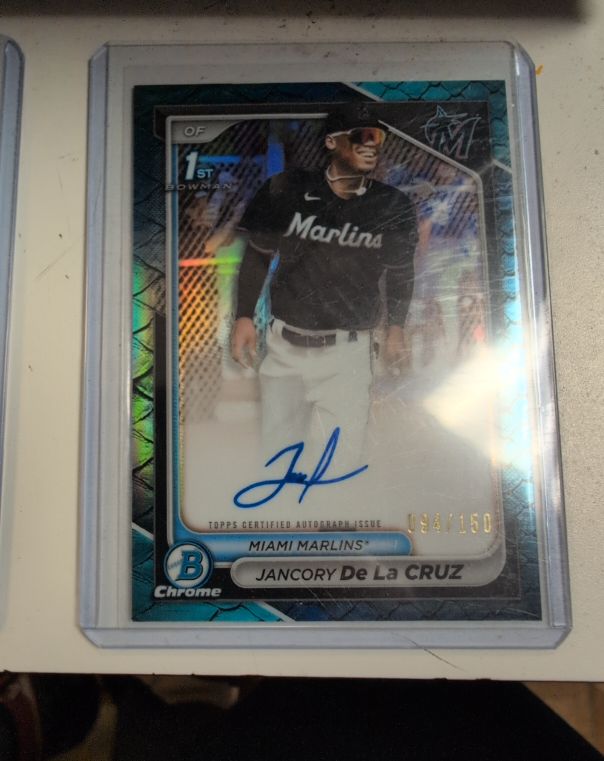 2024 Bowman Chrome Prospect Autographs #CPA-JDL Jancory De La Cruz — front