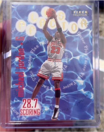 1998-99 Fleer Tradition Plus Factor #142 Michael Jordan — front